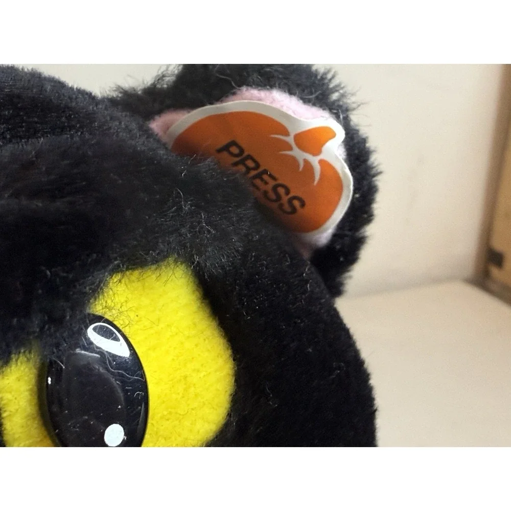 1994 Gibson Greetings FRAIDY Black Cat Screaming Meow Halloween Plush NWT